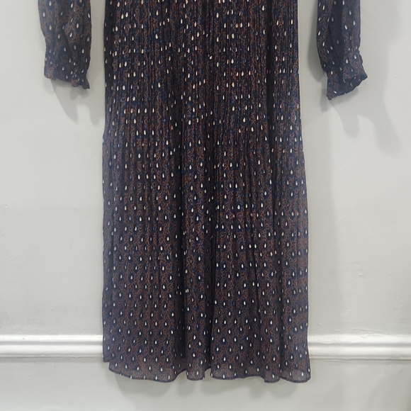 Current Air Black Dress with White and Pink Dots - Picture 3 of 4